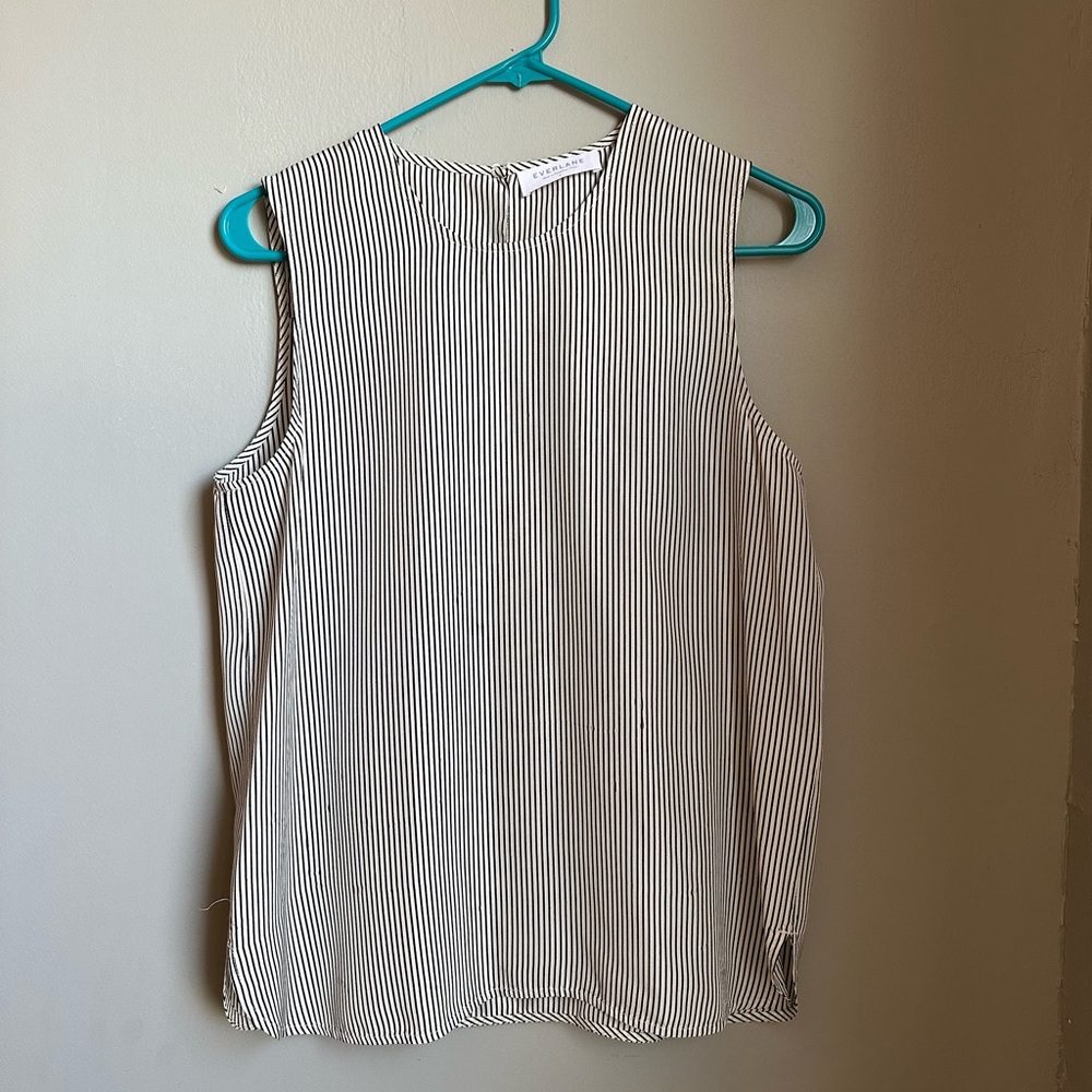 Everlane sleeveless silk blouse